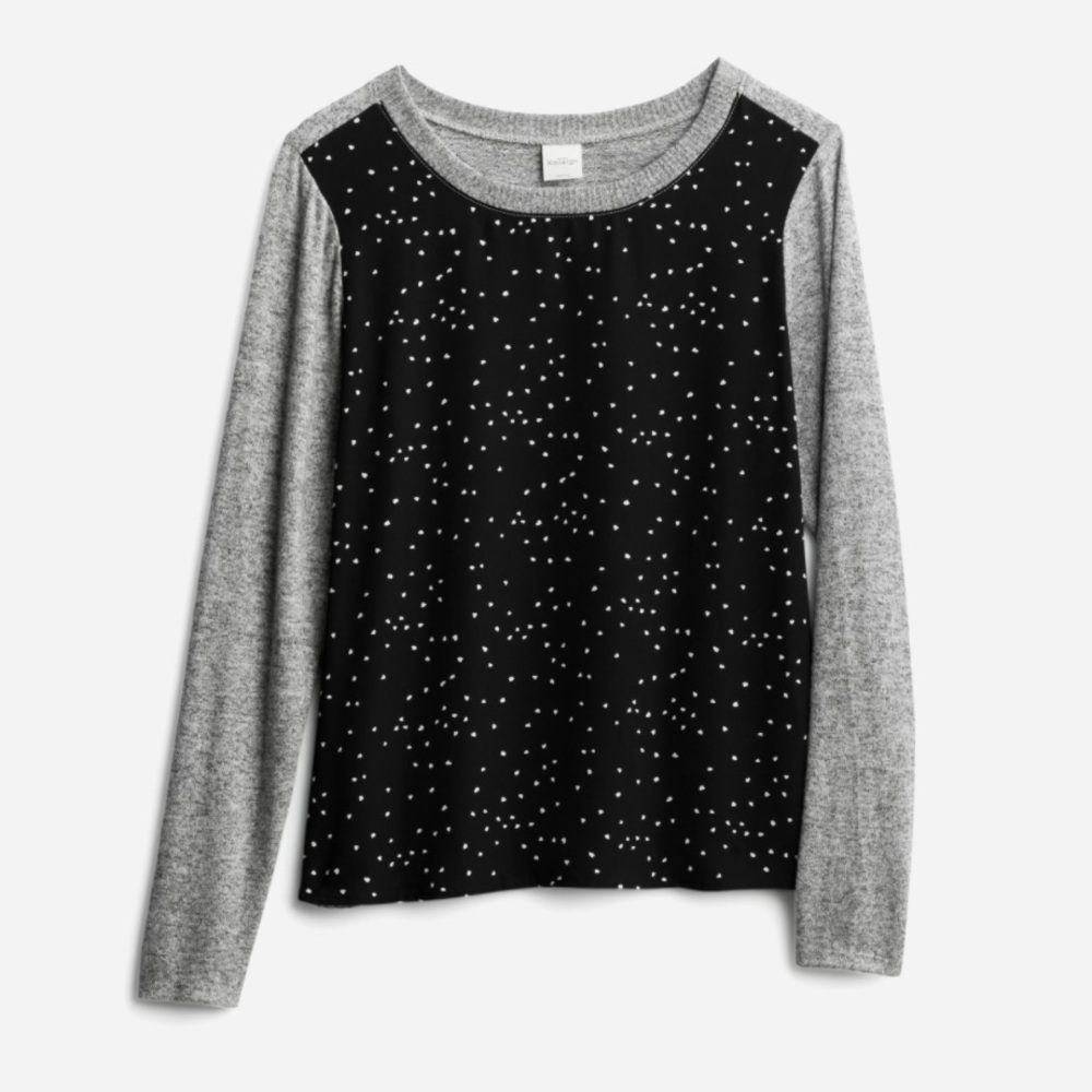 Kaileigh Soll Mixed Material Top